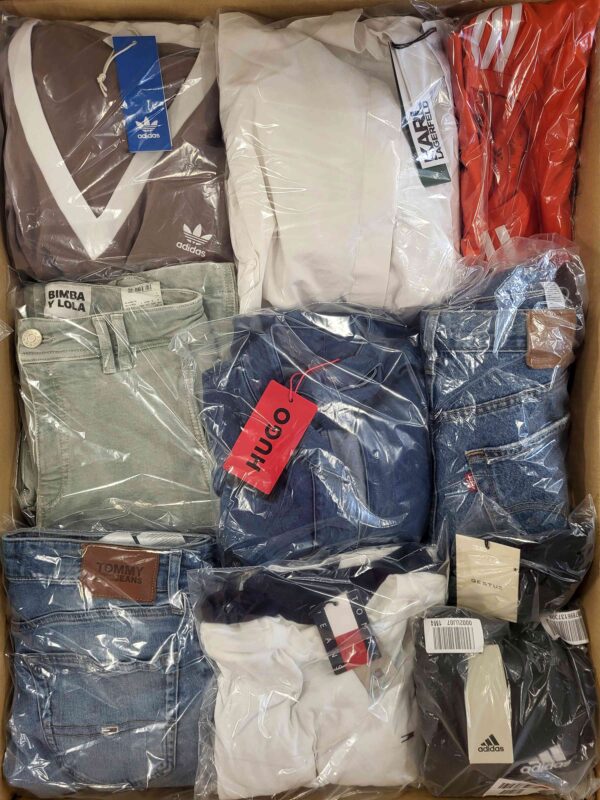 The photo shows a package with clothing in the category C.