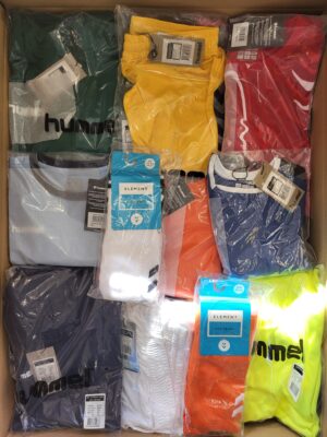 The photo shows a package with clothing in the category H.