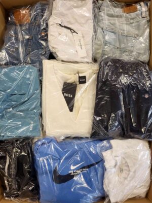 The photo shows a package with clothing in the category C.