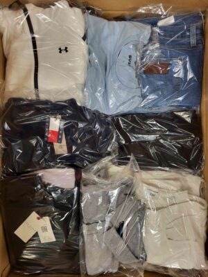 The photo shows a package with clothing in the category C.