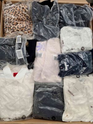 The photo shows a package with clothing in the category D.