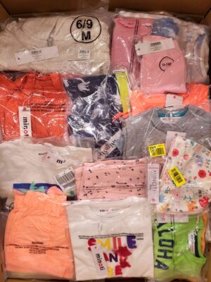 The photo shows a package with clothing in the category N.