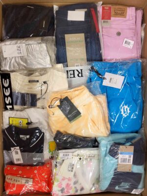The photo shows a package with clothing in the category K.