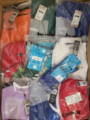 The photo shows a package with clothing in the category H.