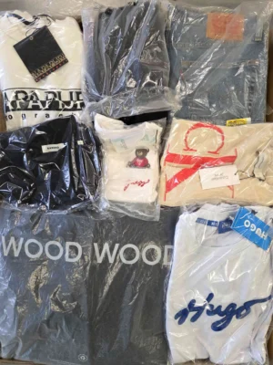 The photo shows a package with clothing in the category B.