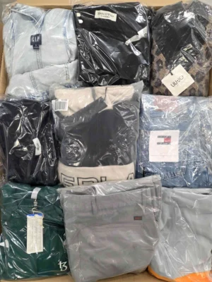 The photo shows a package with clothing in the category B.