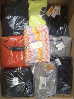 The photo shows a package with clothing in the category B.