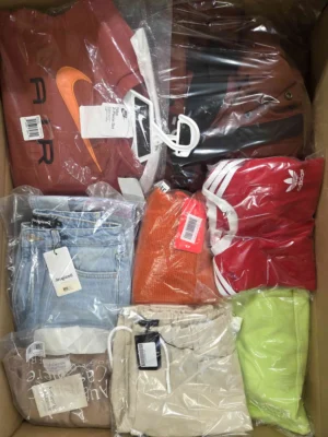 The photo shows a package with clothing in the category B.