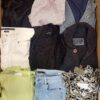 The photo shows a package with clothing in the category U.