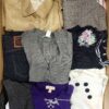 The photo shows a package with clothing in the category U.