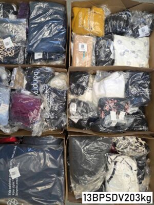 The photo shows a package with clothing in the category BPSDV.