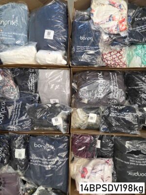 The photo shows a package with clothing in the category BPSDV.