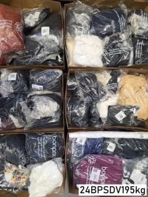 The photo shows a package with clothing in the category BPSDV.