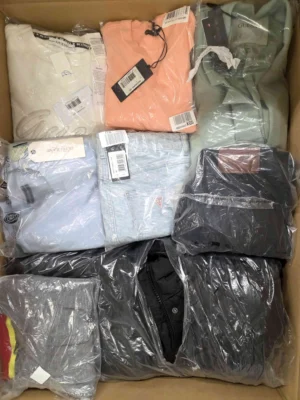 The photo shows a package with clothing in the category B.