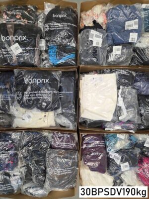 The photo shows a package with clothing in the category BPSDV.