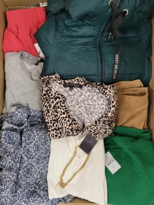 The photo shows a package with clothing in the category TSC.