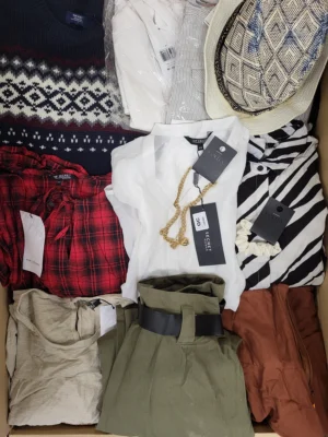 The photo shows a package with clothing in the category TSC.