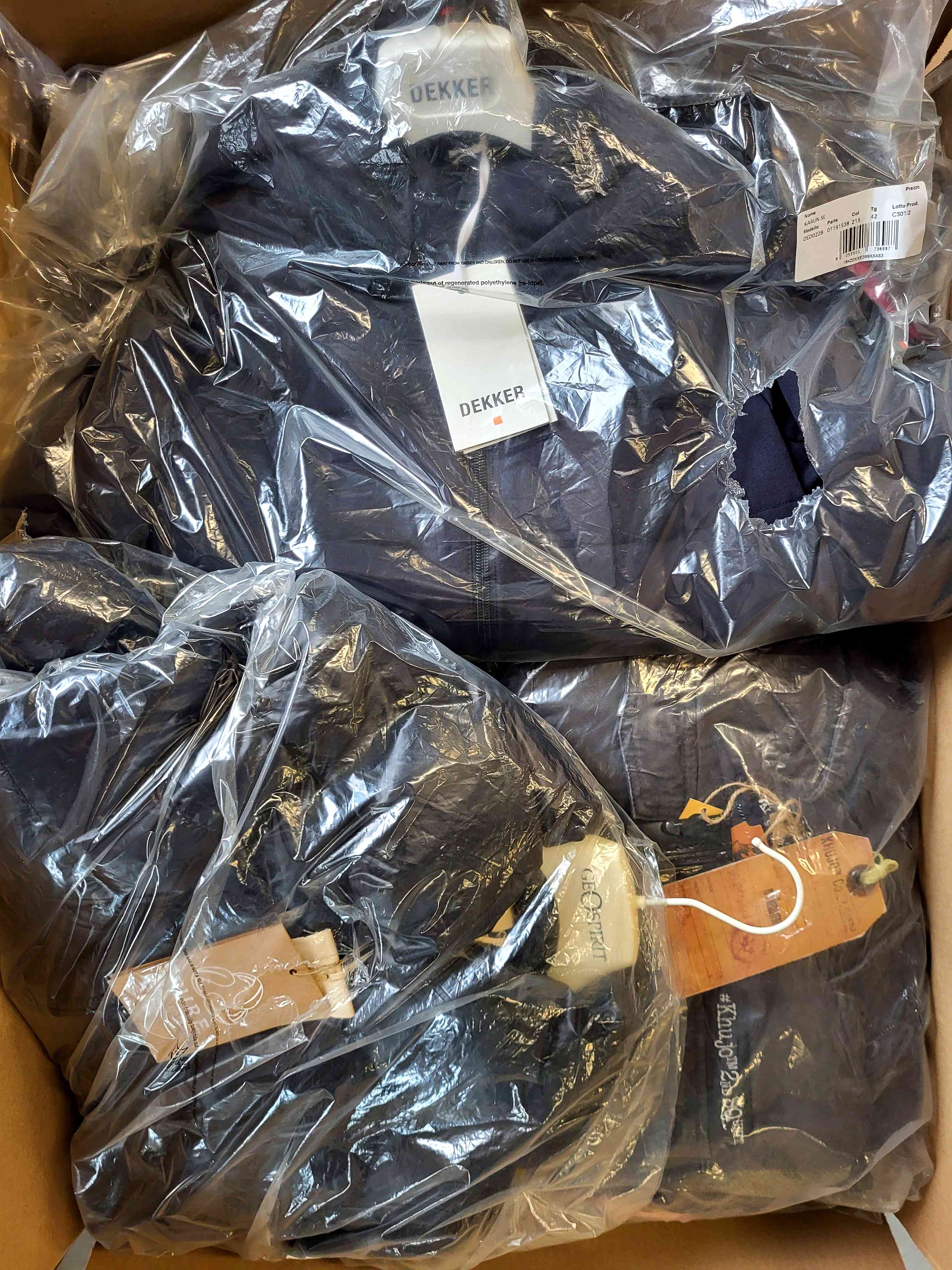 AJW567 3 The photo shows a package with clothing in the category AJW.