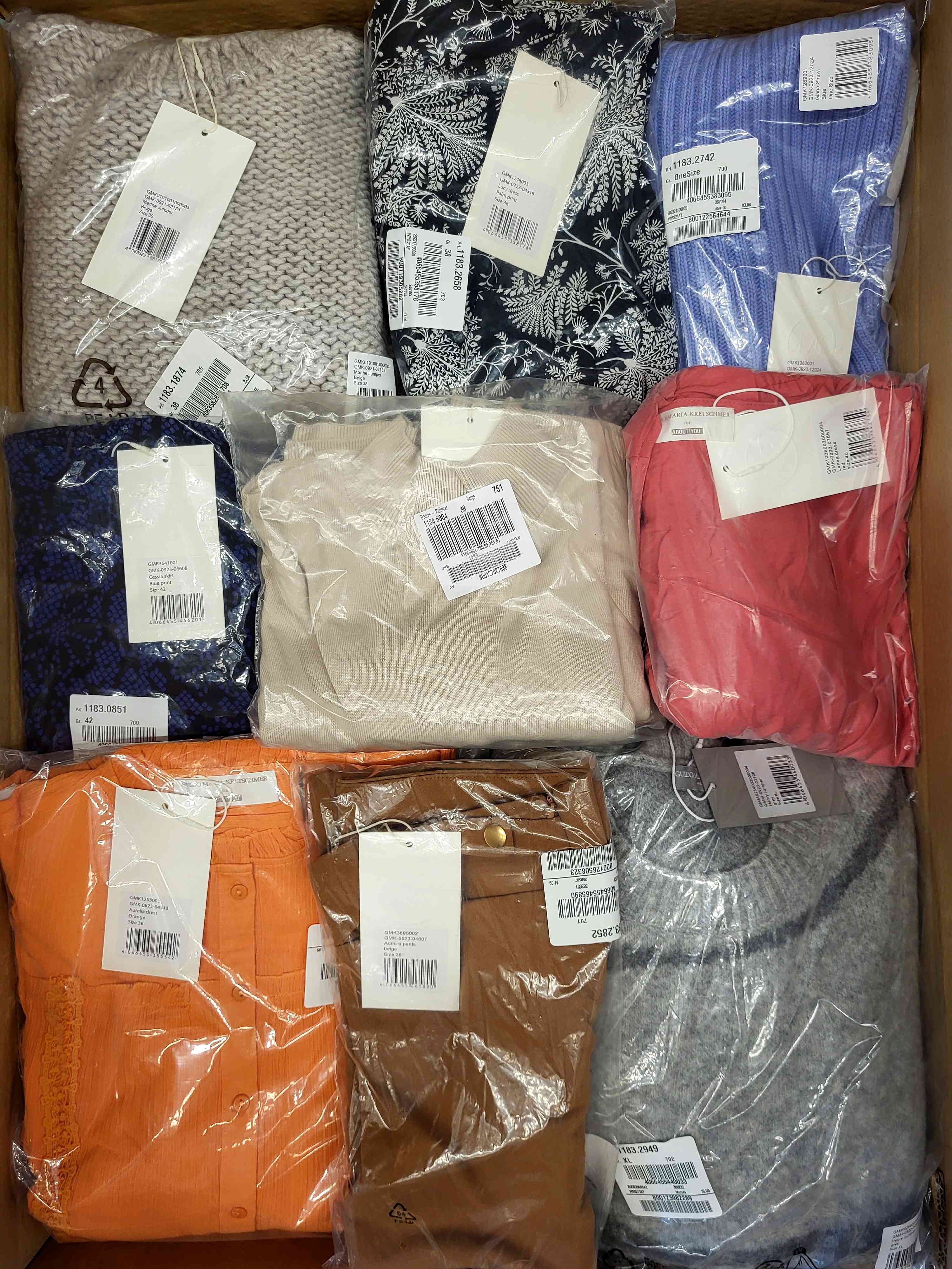 YA819 3 The photo shows a package with clothing in the category YA.