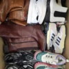 The photo shows a package with footwear in the category CSU.