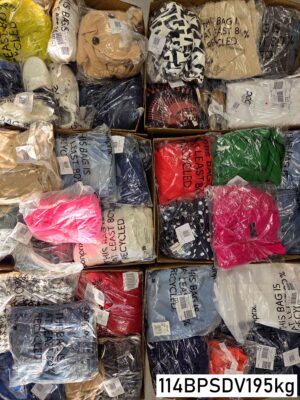 The photo shows a package with clothing in the category BPSDV.