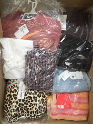 The photo shows a package with clothing in the category B.