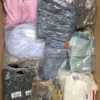The photo shows a package with clothing in the category D.