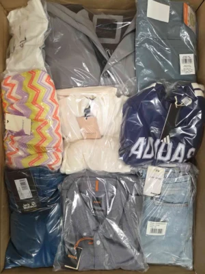 The photo shows a package with clothing in the category B.