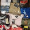 The photo shows a package with clothing in the category K.