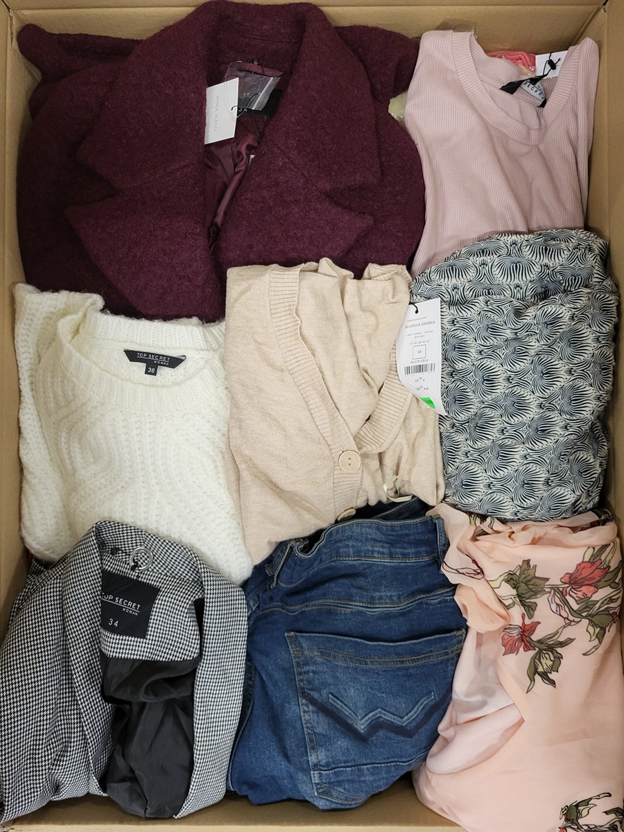 TSC474 2 The photo shows a package with clothing in the category TSC.