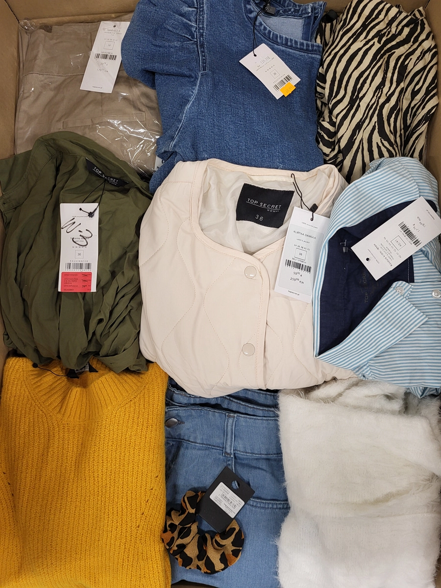 TSC483 3 The photo shows a package with clothing in the category TSC.