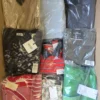 The photo shows a package with clothing in the category AP.