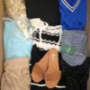 The photo shows a package with clothing in the category BSN.