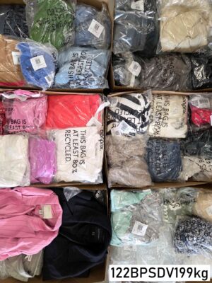 The photo shows a package with clothing in the category BPSDV.