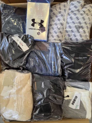 The photo shows a package with clothing in the category B.