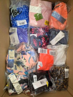 The photo shows a package with clothing in the category ABW.