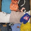 The photo shows a package with clothing in the category TSC.
