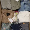 The photo shows a package with clothing in the category TSC.