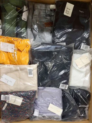 The photo shows a package with clothing in the category A.