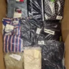 The photo shows a package with clothing in the category AP.