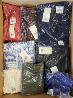 The photo shows a package with clothing in the category YA.