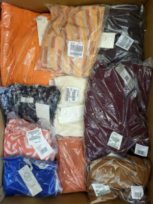 The photo shows a package with clothing in the category YA.