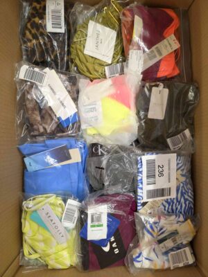 The photo shows a package with clothing in the category ABW.