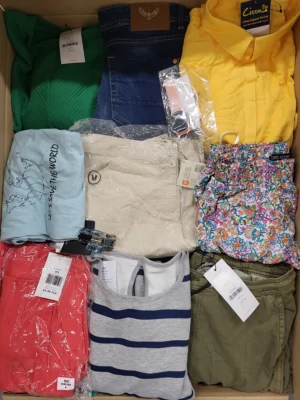 The photo shows a package with clothing in the category TSC.