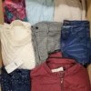 The photo shows a package with clothing in the category TSC.