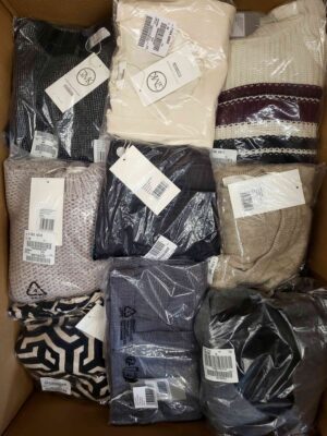 The photo shows a package with clothing in the category YA.