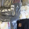 The photo shows a package with clothing in the category D.