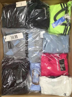 The photo shows a package with clothing in the category B.