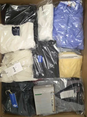 The photo shows a package with clothing in the category B.