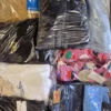 The photo shows a package with clothing in the category B.